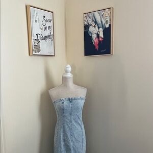 New Gianni Bini Light Blue Denim Dress